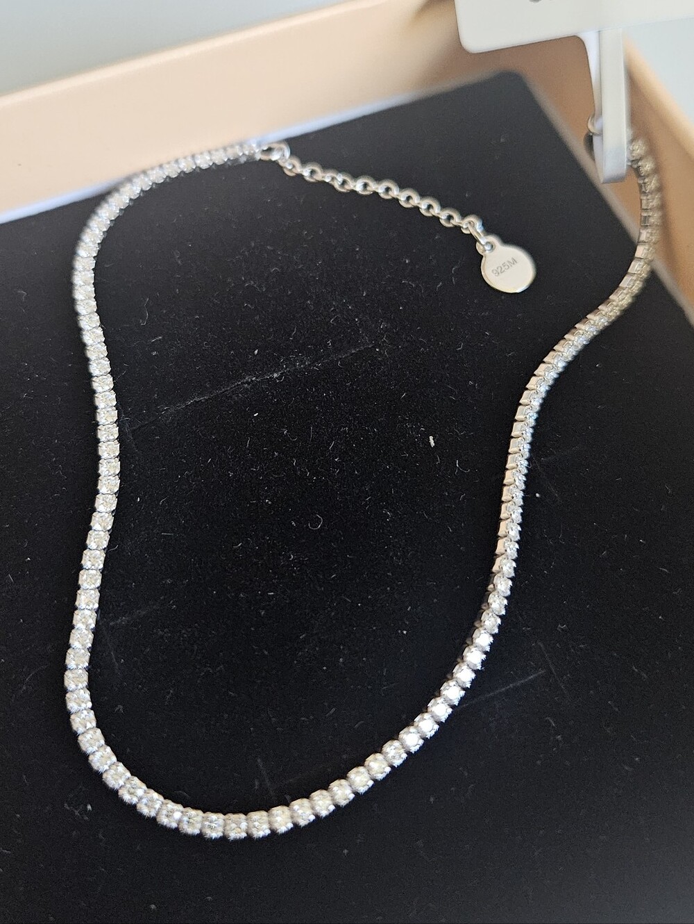 925 Sterling Silver Moissanite Dainty Tennis Bracelet